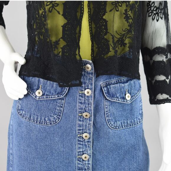 Rabbit Designs Sheer Floral Lace Formal Cardigan NWT Women's Large - Picture 3 of 9